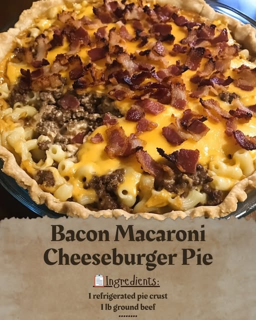 Indulge In Flavor Bacon Macaroni Cheeseburger Pie Recipe Chefmaniac