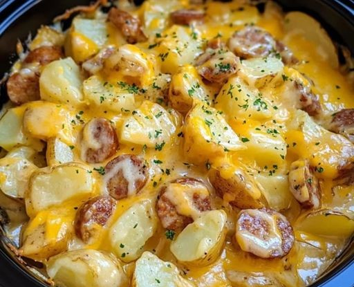 Slow Cooker Cheesy Potato Sausage Casserole: The Ultimate Comfort Food