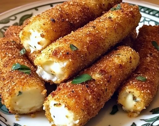 Mozzarella Sticks with a Twist: Crispy, Gooey, and Irresistible