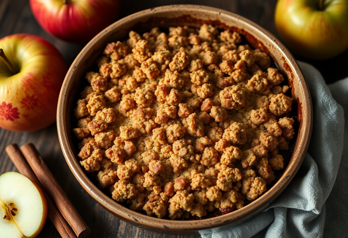 Perfect Apple Crisp with a Crunchy Topping