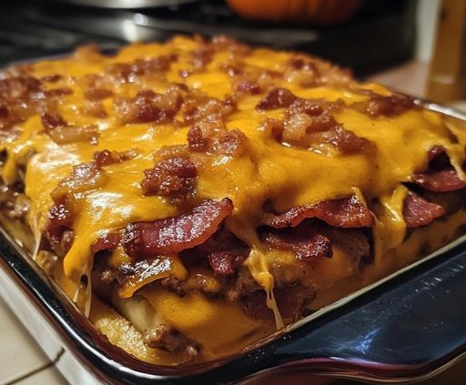 Pumpkin Spice BBQ Bacon Cheeseburger Bake: A Cozy Fall Dinner Delight