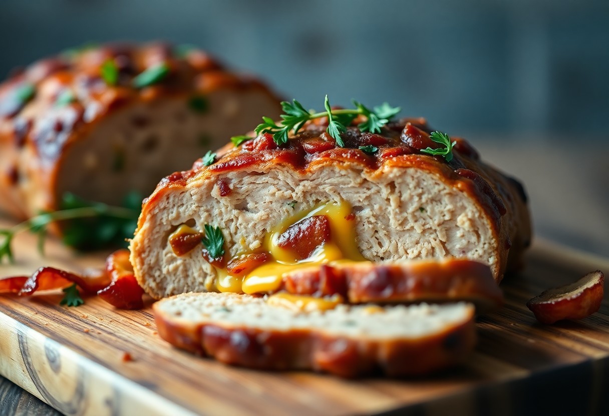 Bacon and Cheddar-Stuffed Turkey Meatloaf: A Juicy Twist on a Classic