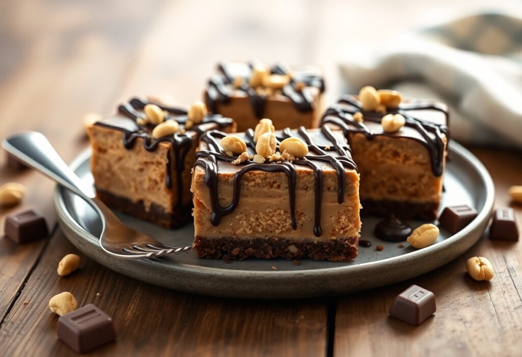 Chocolate Peanut Butter Cheesecake Bars: Indulgence in Every Bite