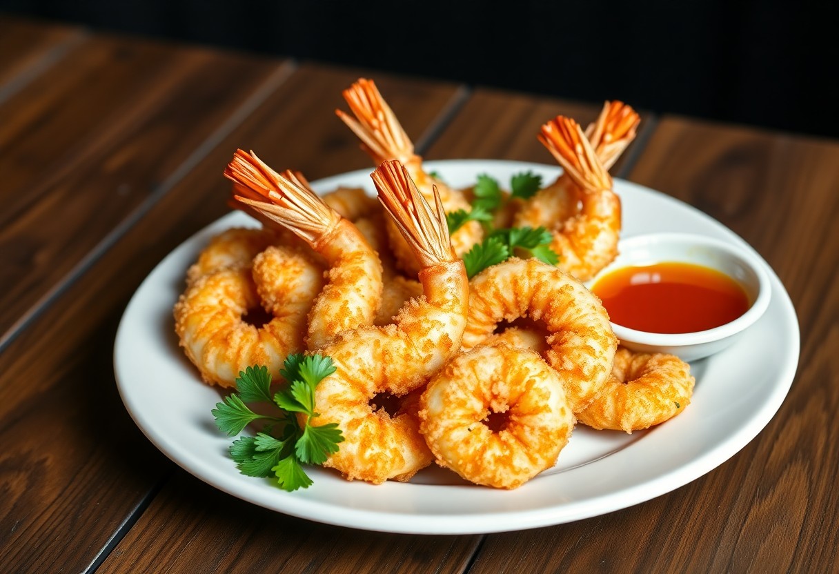 Crispy Air-Fried Coconut Shrimp