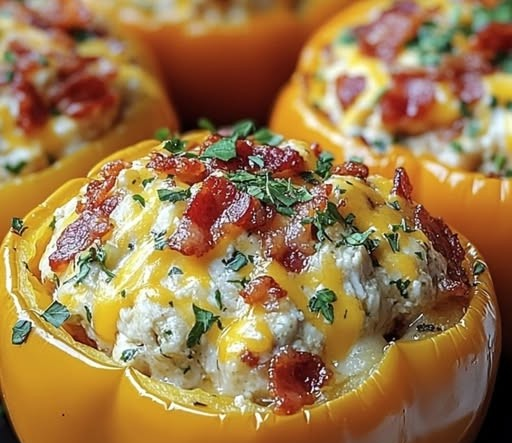 Chicken Bacon Ranch Stuffed Peppers: A Cheesy, Flavorful Delight