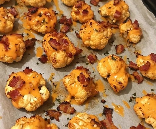 Buffalo Cauliflower Bacon Bites: Bold, Cheesy, and Absolutely Irresistible