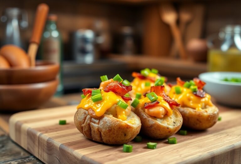 Mini Cheddar and Bacon-Stuffed Potatoes: Bite-Sized Comfort Food Bliss