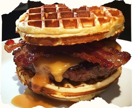 Maple Bacon Waffle Burger: The Ultimate Sweet and Savory Indulgence