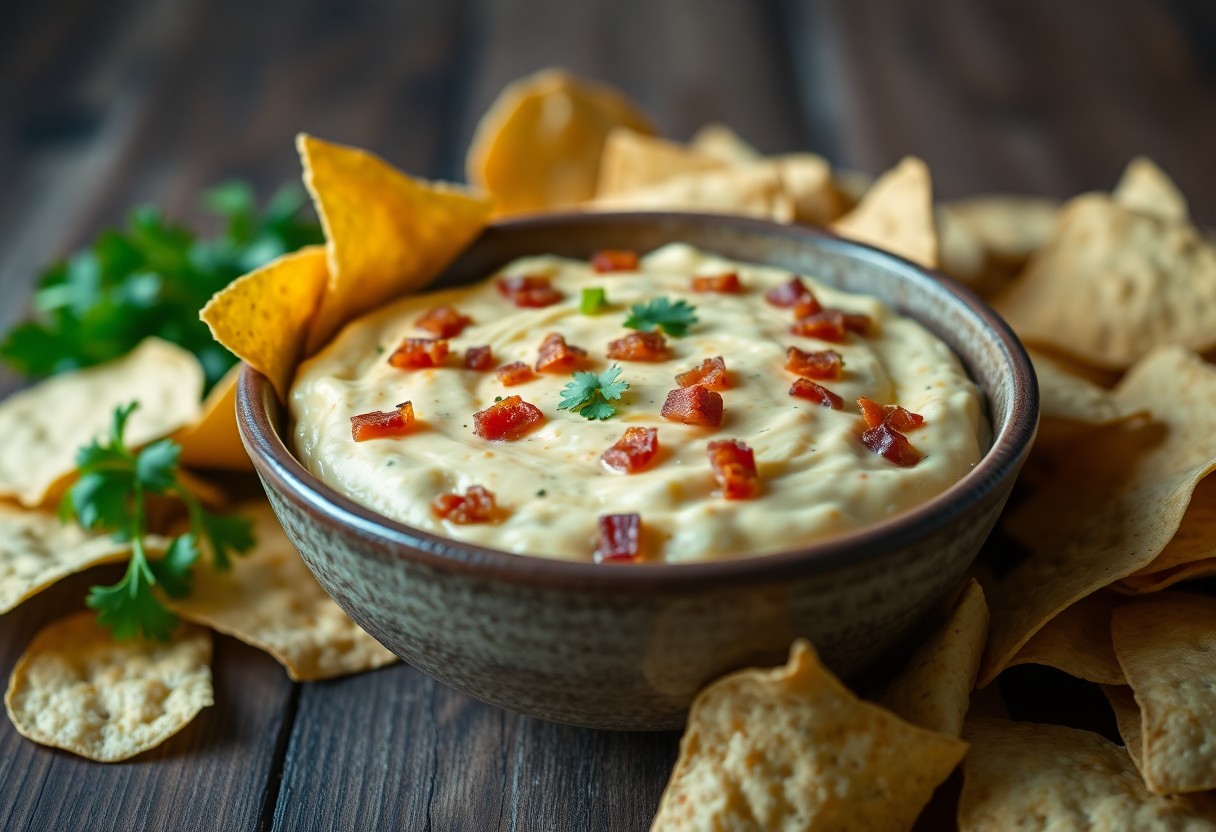 Spicy Jalapeño Popper Dip with Bacon