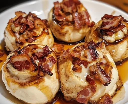 Maple Bacon Cinnamon Roll Bombs: A Sweet and Savory Breakfast Treat