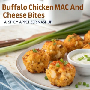 "Buffalo Chicken Mac and Cheese Bites: A Spicy Appetizer Mashup"