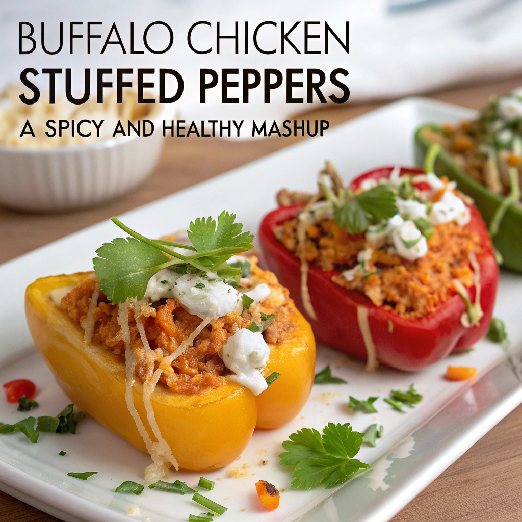 Buffalo Chicken Stuffed Peppers: A Spicy and Healthy Mashup