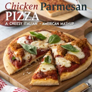"Chicken Parmesan Pizza: A Cheesy Italian-American Mashup"