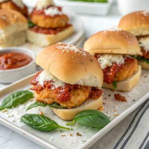"Chicken Parmesan Sliders: A Bite-Sized Italian-American Fusion"
