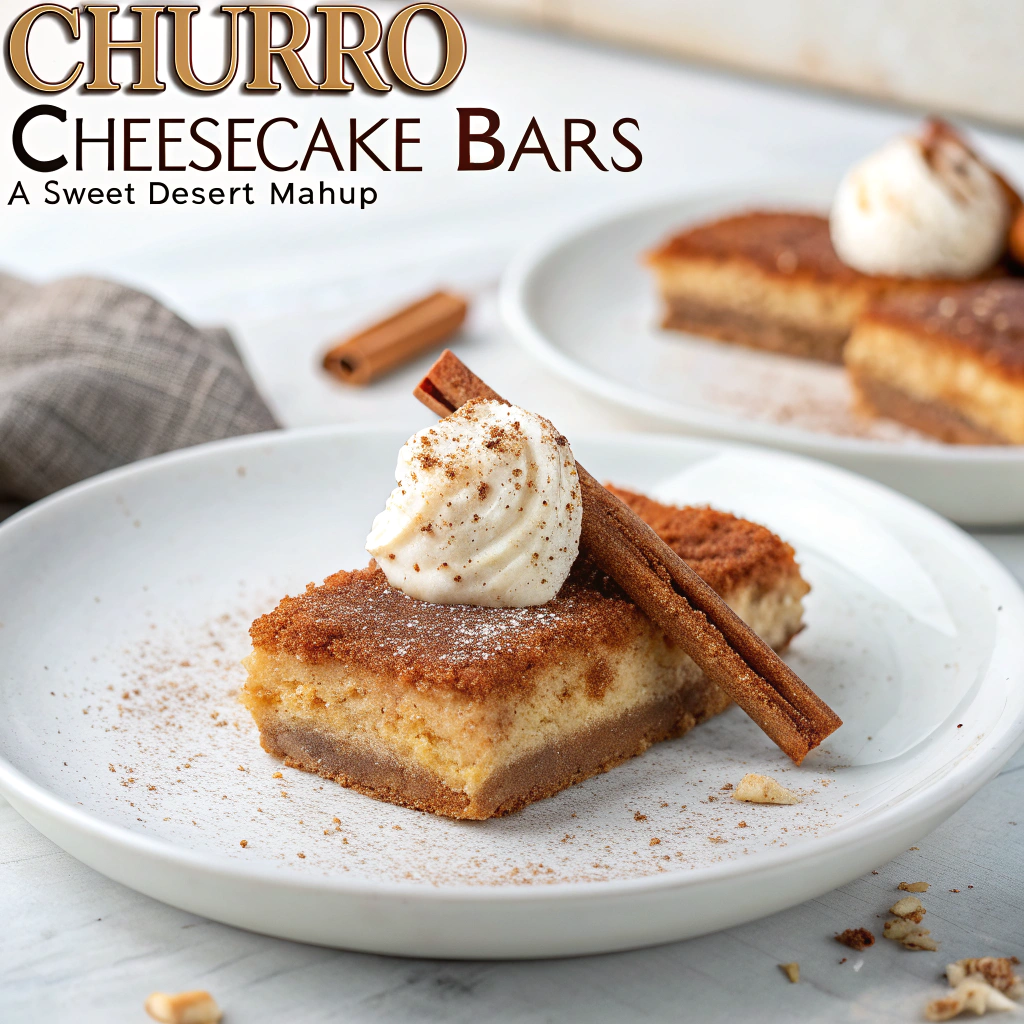 Churro Cheesecake Bars: A Sweet Dessert Mashup