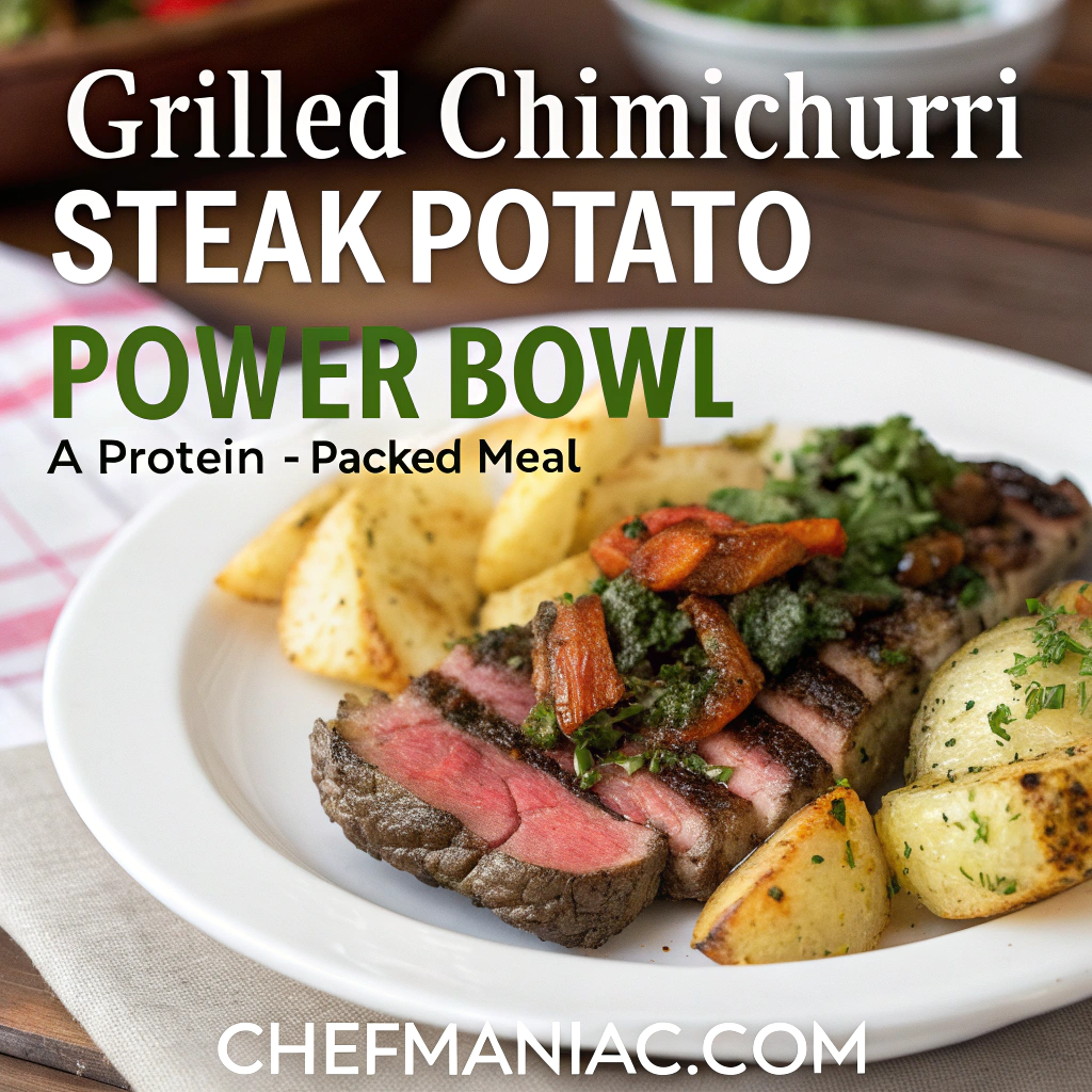 Grilled Chimichurri Steak Potato Power Bowl: A Protein-Packed Meal