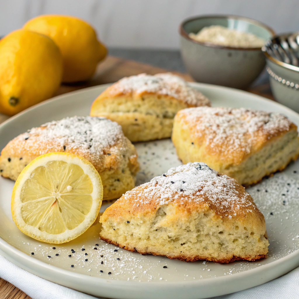 Lemon Poppy Seed Scones Recipe: A Light and Citrusy Breakfast Pastry