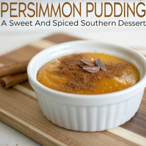 "Persimmon Pudding: A Sweet and Spiced Southern Dessert"