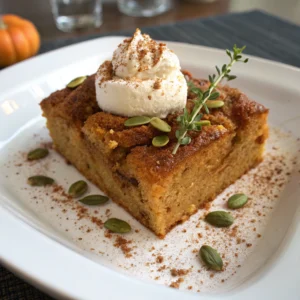 Pumpkin Bread Pudding Recipe: A Warm and Spiced Dessert