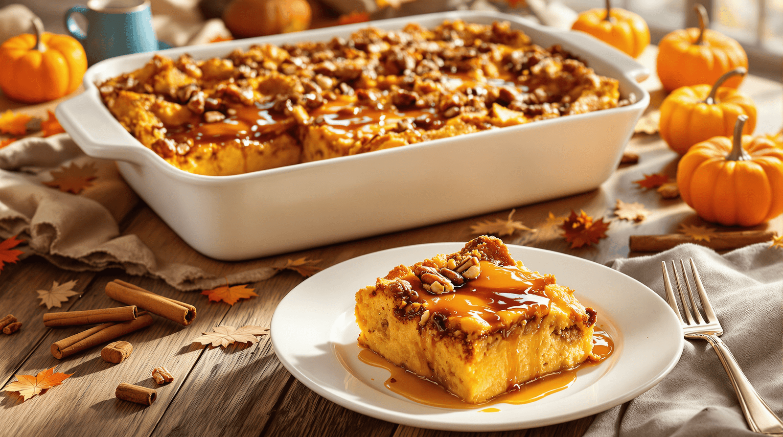 Pumpkin Spice French Toast Casserole – Make-Ahead Fall Breakfast