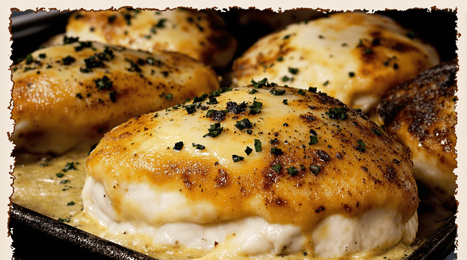 My Go-To Easy Comfort Food: Creamy Garlic Butter Parmesan Chicken Bake