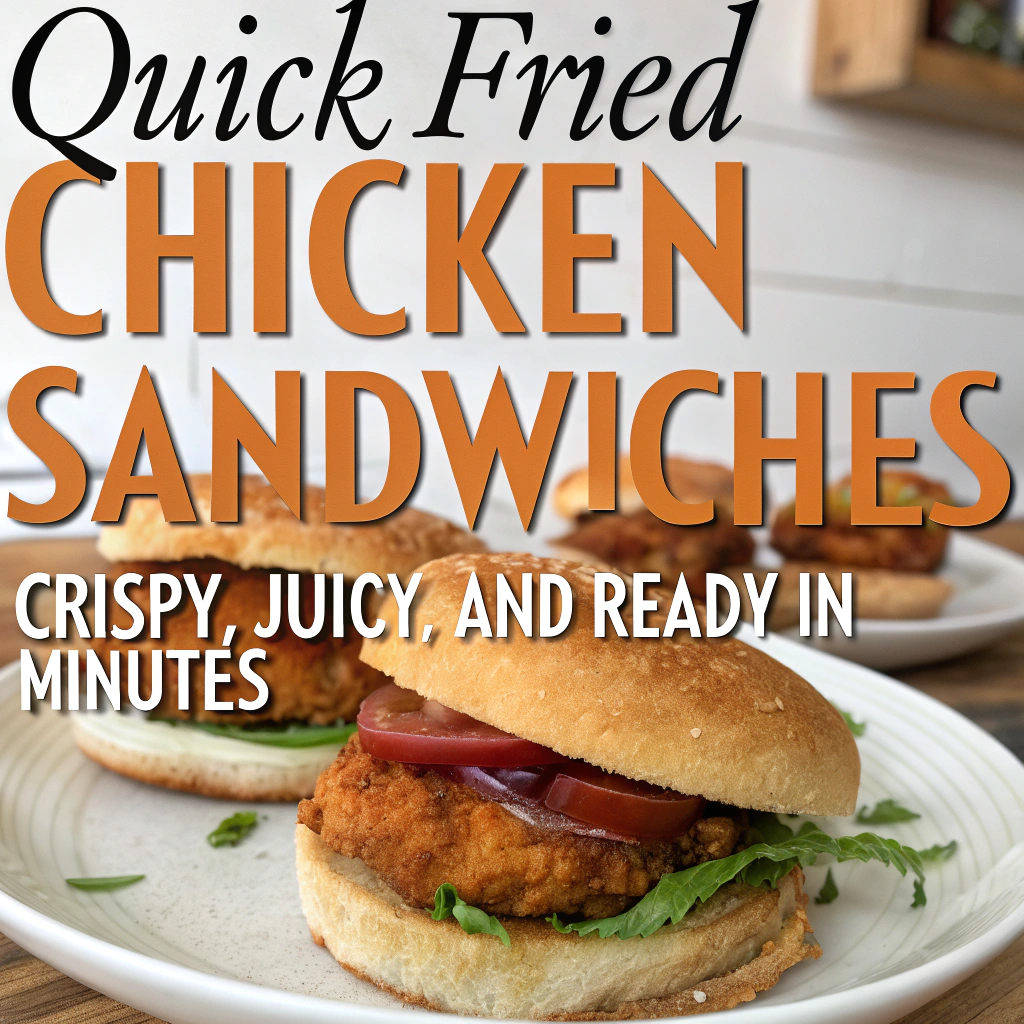 Quick Fried Chicken Sandwiches: Crispy, Juicy, and Ready in Minutes