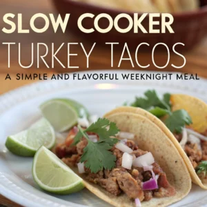 "Slow Cooker Turkey Tacos: A Simple and Flavorful Weeknight Meal"