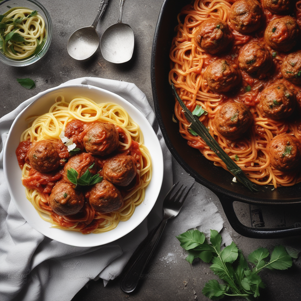 Spaghetti with meatballs
