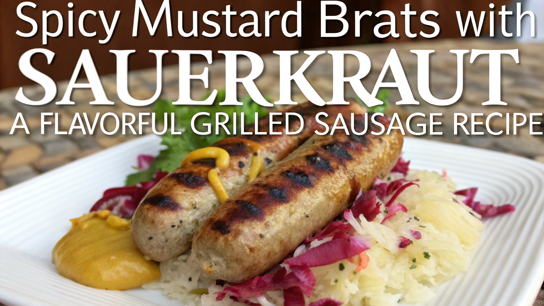 Spicy Mustard Brats with Sauerkraut: A Flavorful Grilled Sausage Recipe