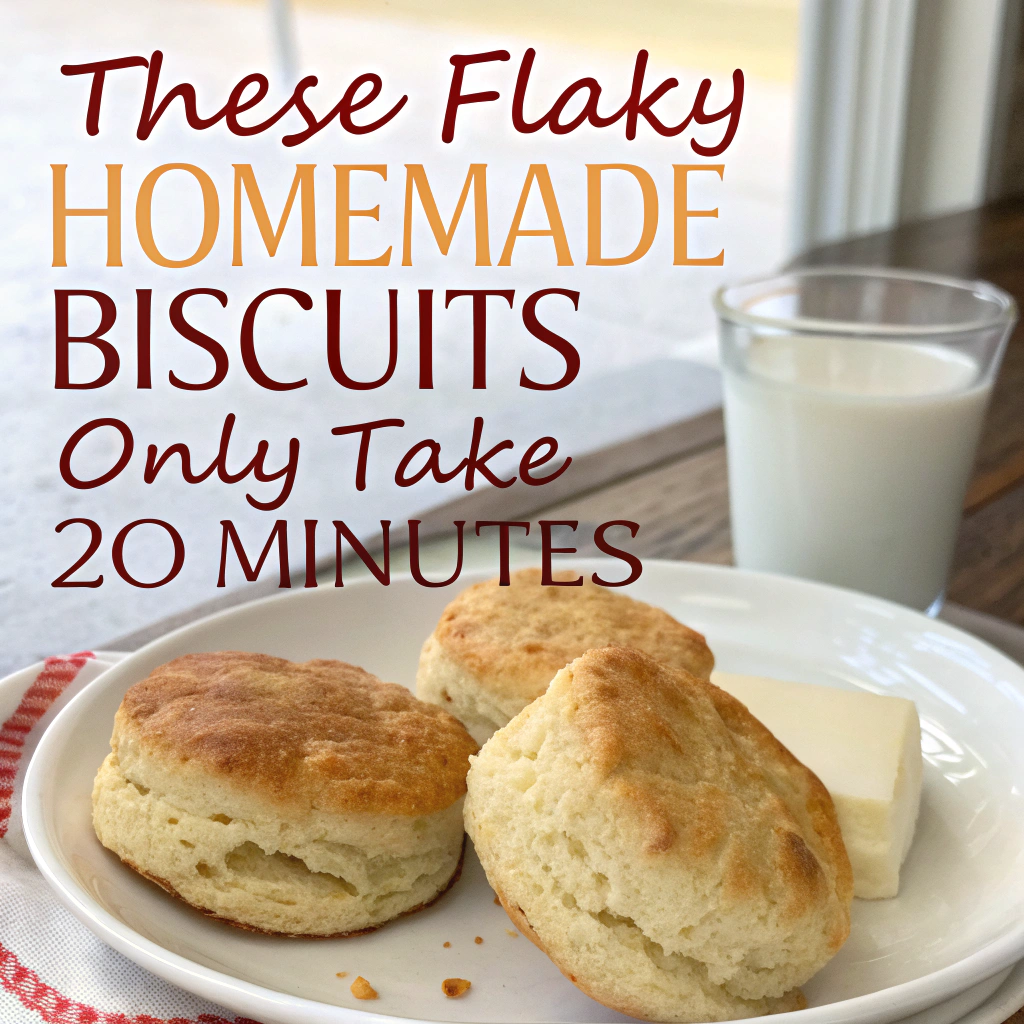 These Flaky Homemade Biscuits Only Take 20 Minutes