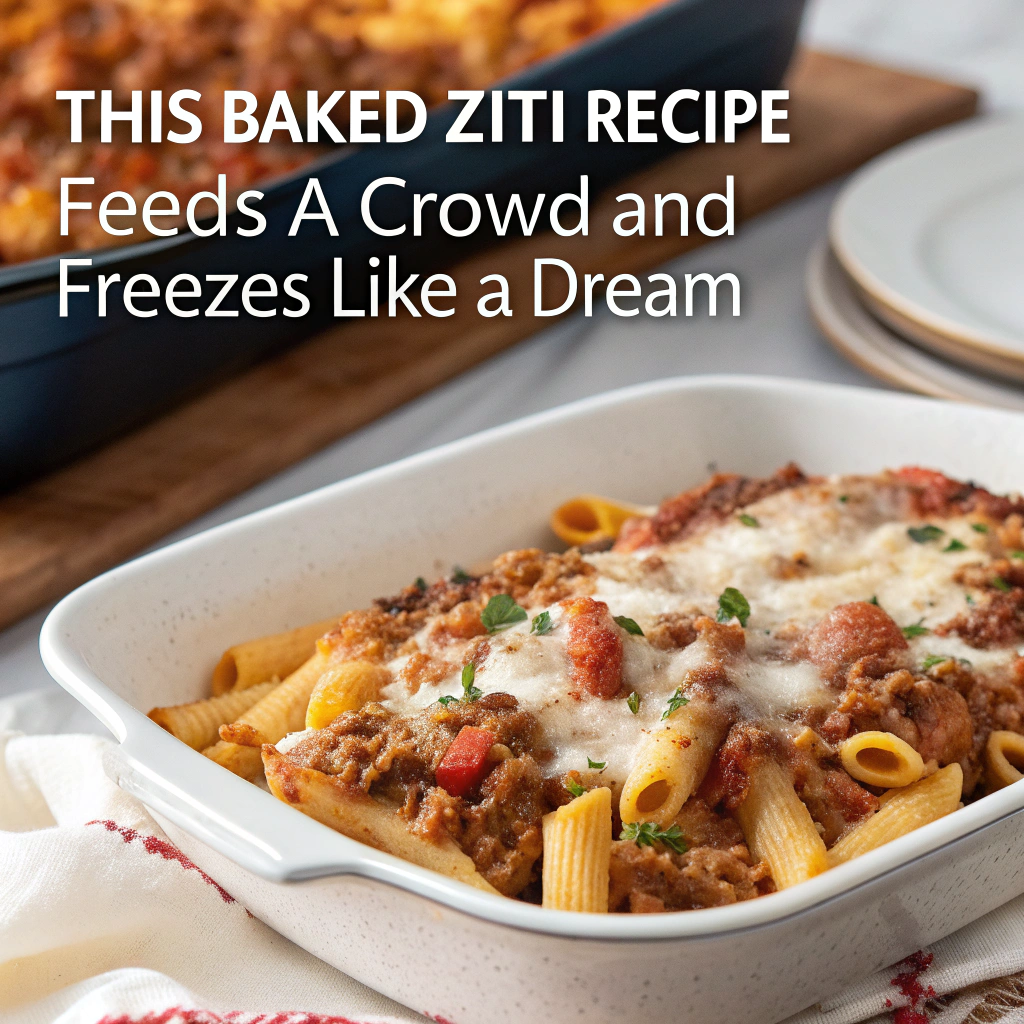 This Baked Ziti Recipe Feeds a Crowd and Freezes Like a Dream