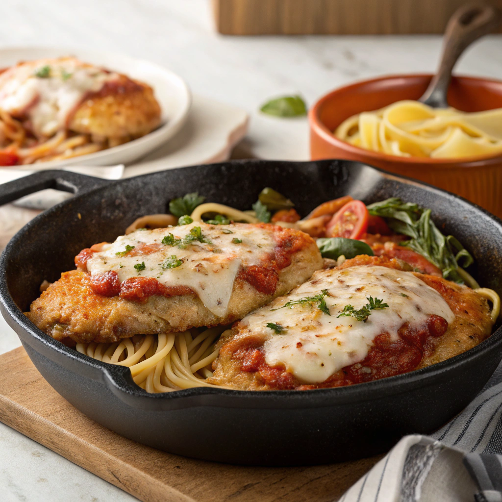 Weeknight Skillet Chicken Parmesan
