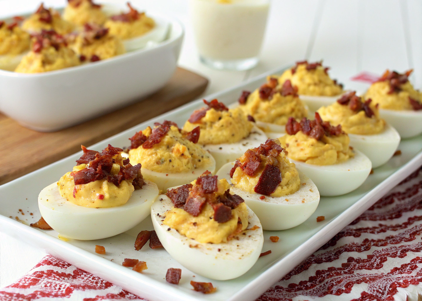 Bacon and Cheese Deviled Eggs – A Tangy Twist