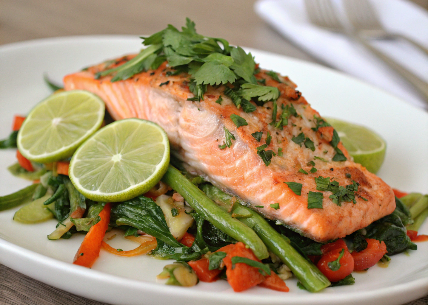 Baked Salmon with Southeast Asian Marinade: A Flavorful and Healthy Dish