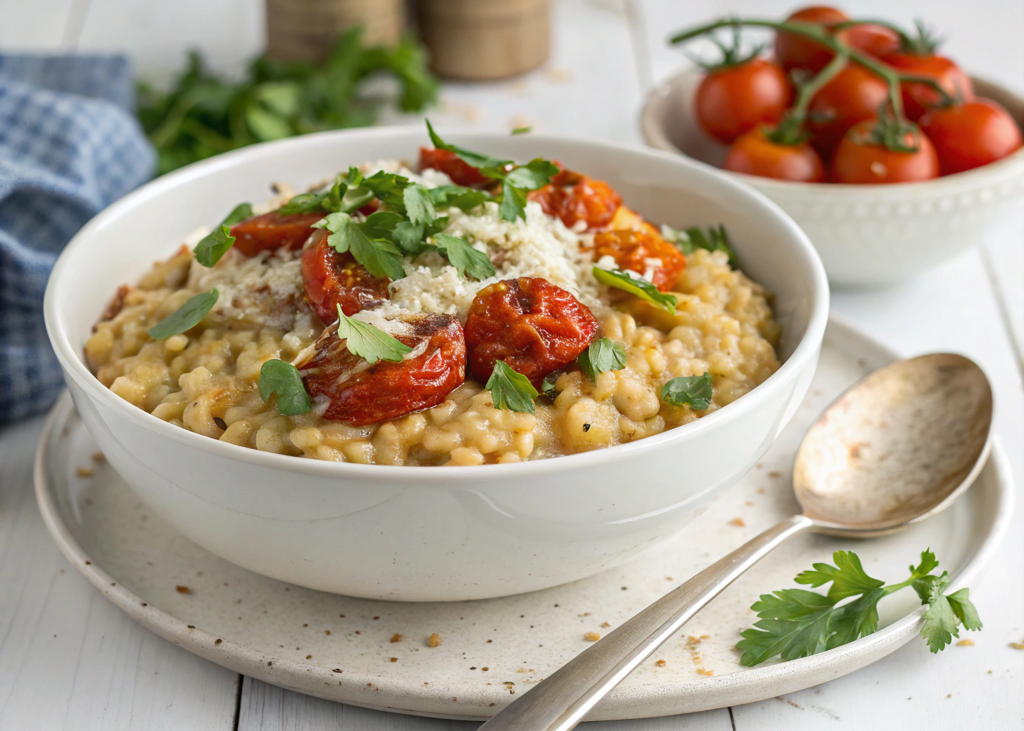 Barley and Roasted Tomato Risotto: A Nutritious and Creamy Twist on a Classic