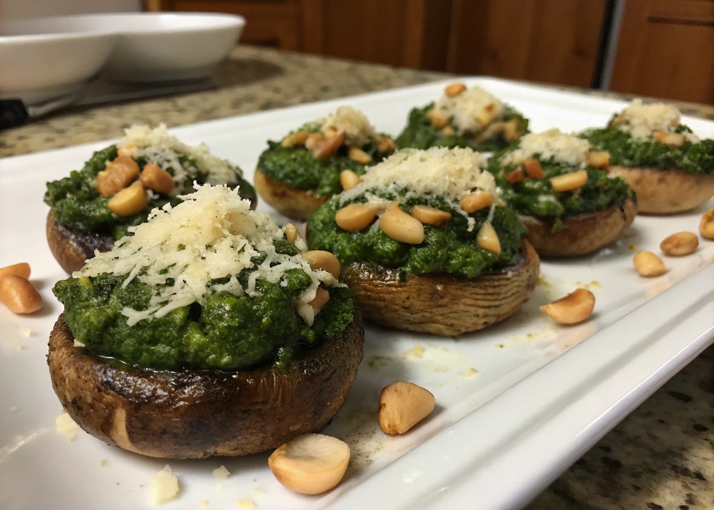 Basil Pesto Stuffed Mushrooms: A Flavorful and Easy Appetizer
