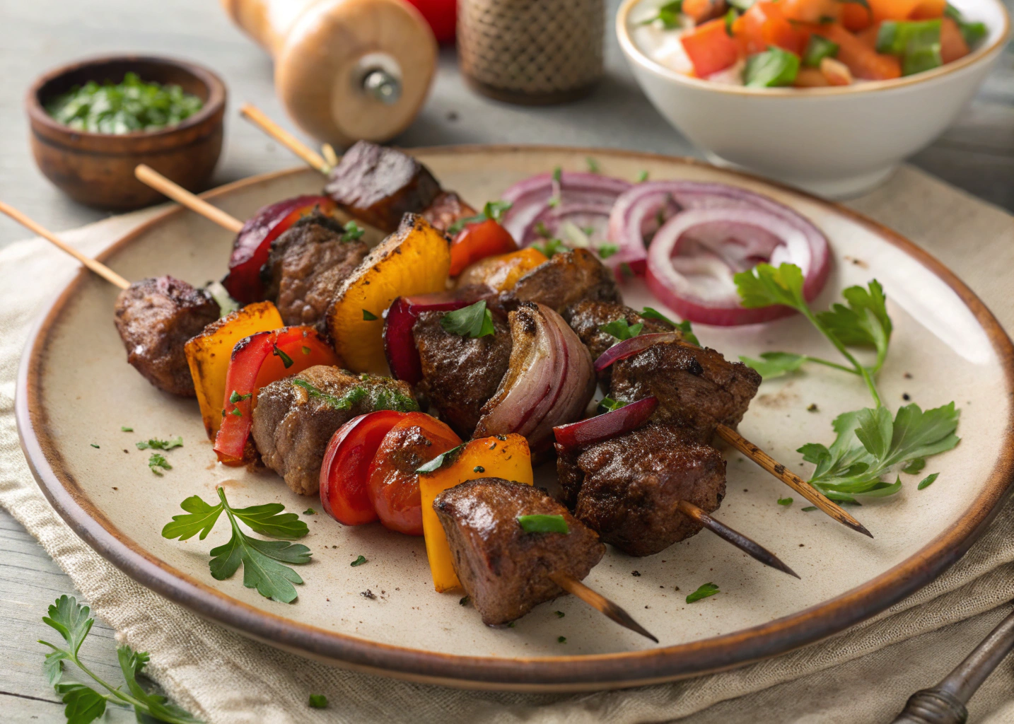 Beef and Vegetable Kebabs: A Flavorful and Easy Grilled Dish