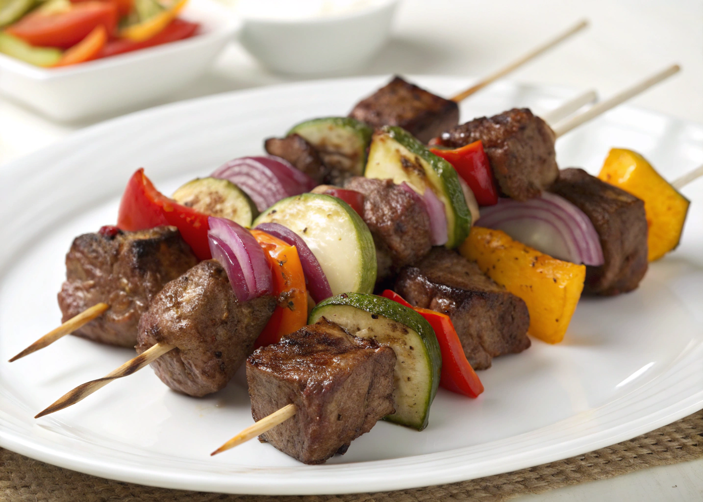 Beef and Vegetable Kebabs: A Flavorful and Easy Grilled Dish