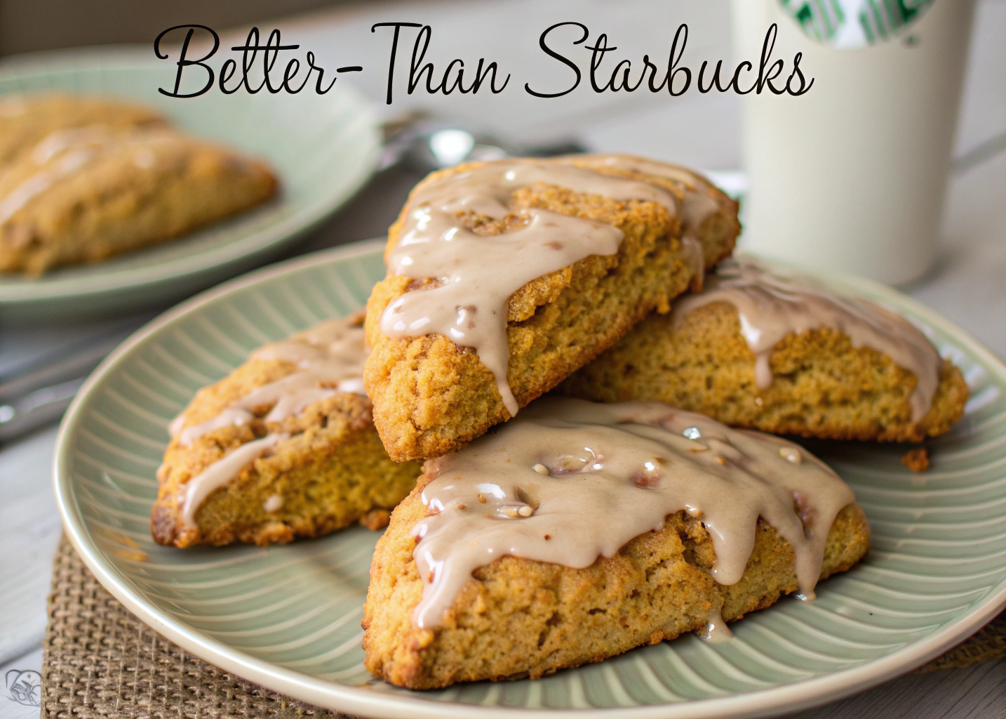 Better-Than-Starbucks Pumpkin Scones with Spiced Glaze