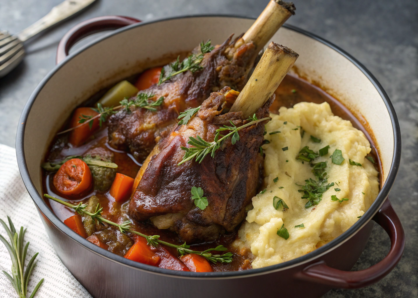 Braised Lamb Shanks: A Rich and Tender One-Pot Meal