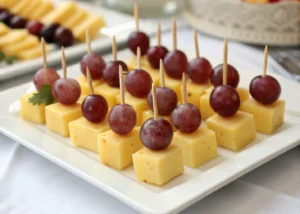 Cheese & Grape Appetizers – A Simple Yet Elegant Bite-Sized Snack