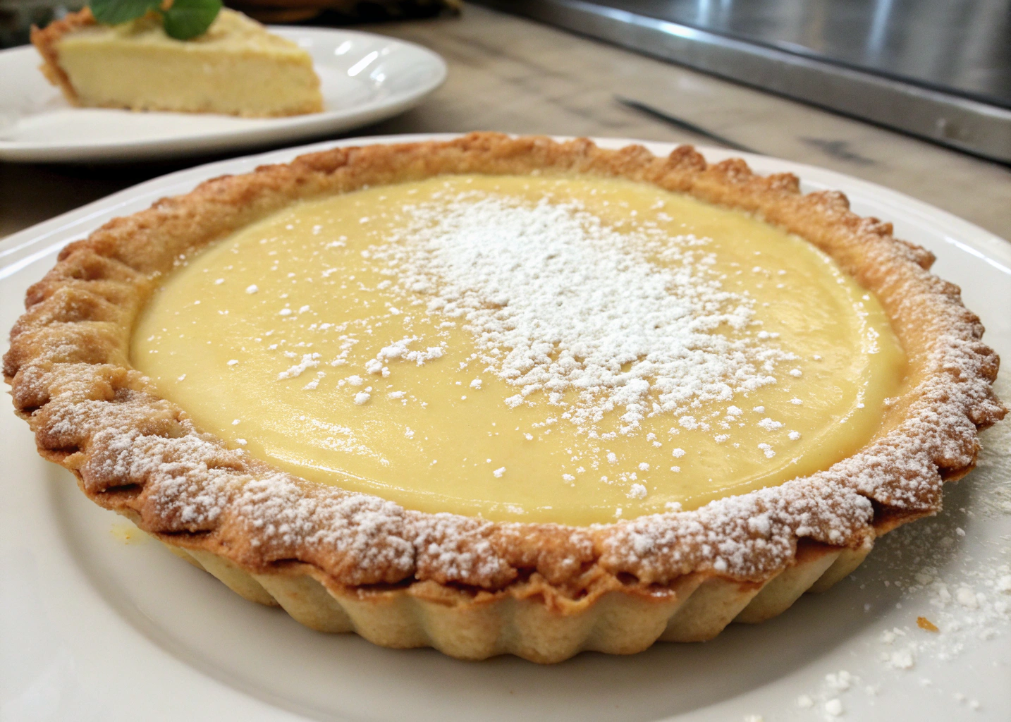 Classic Sugar Cream Pie with a Buttery Crust and Silky Filling