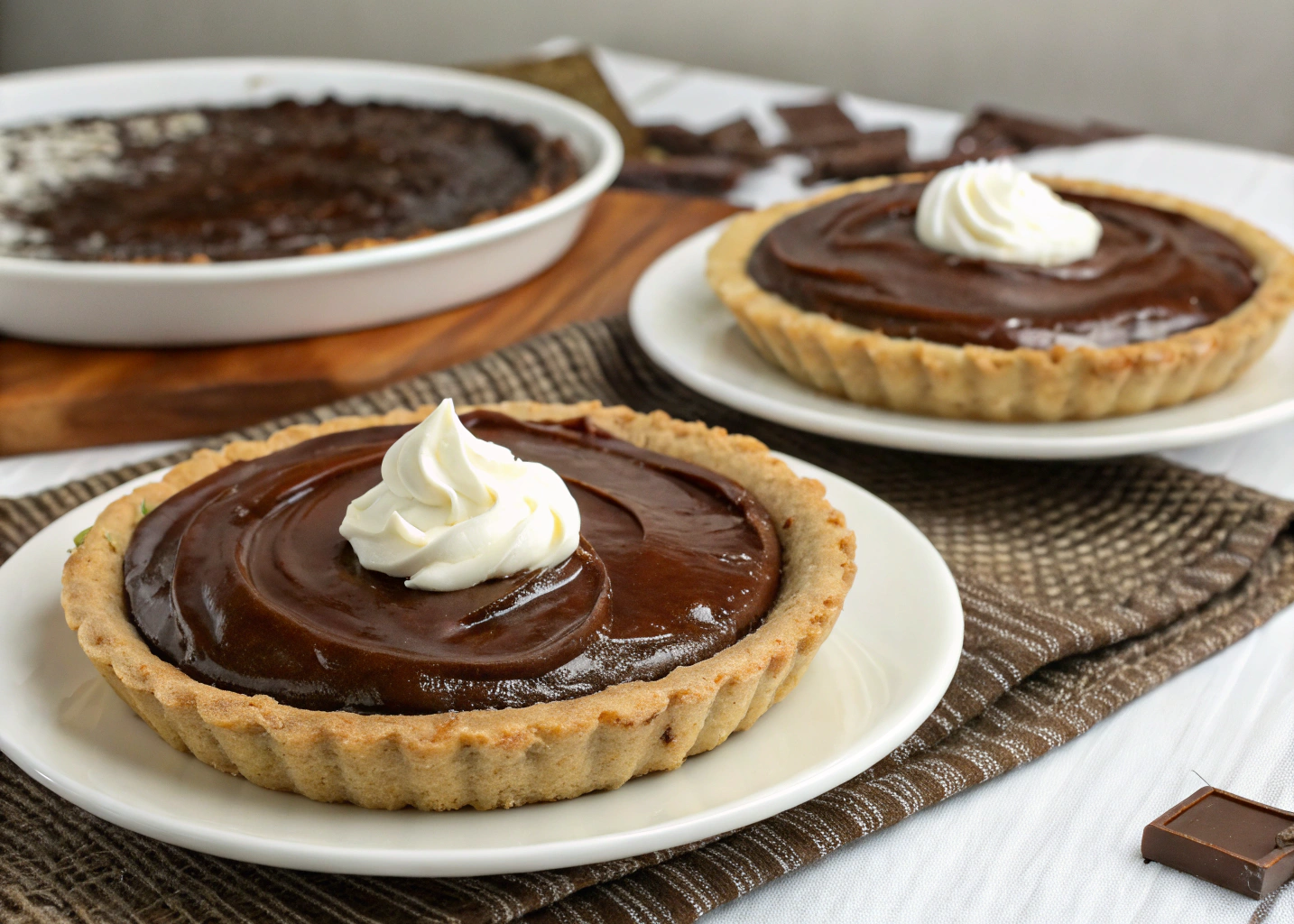 Creamy and Decadent Chocolate Pudding Pies – A Sweet Treat
