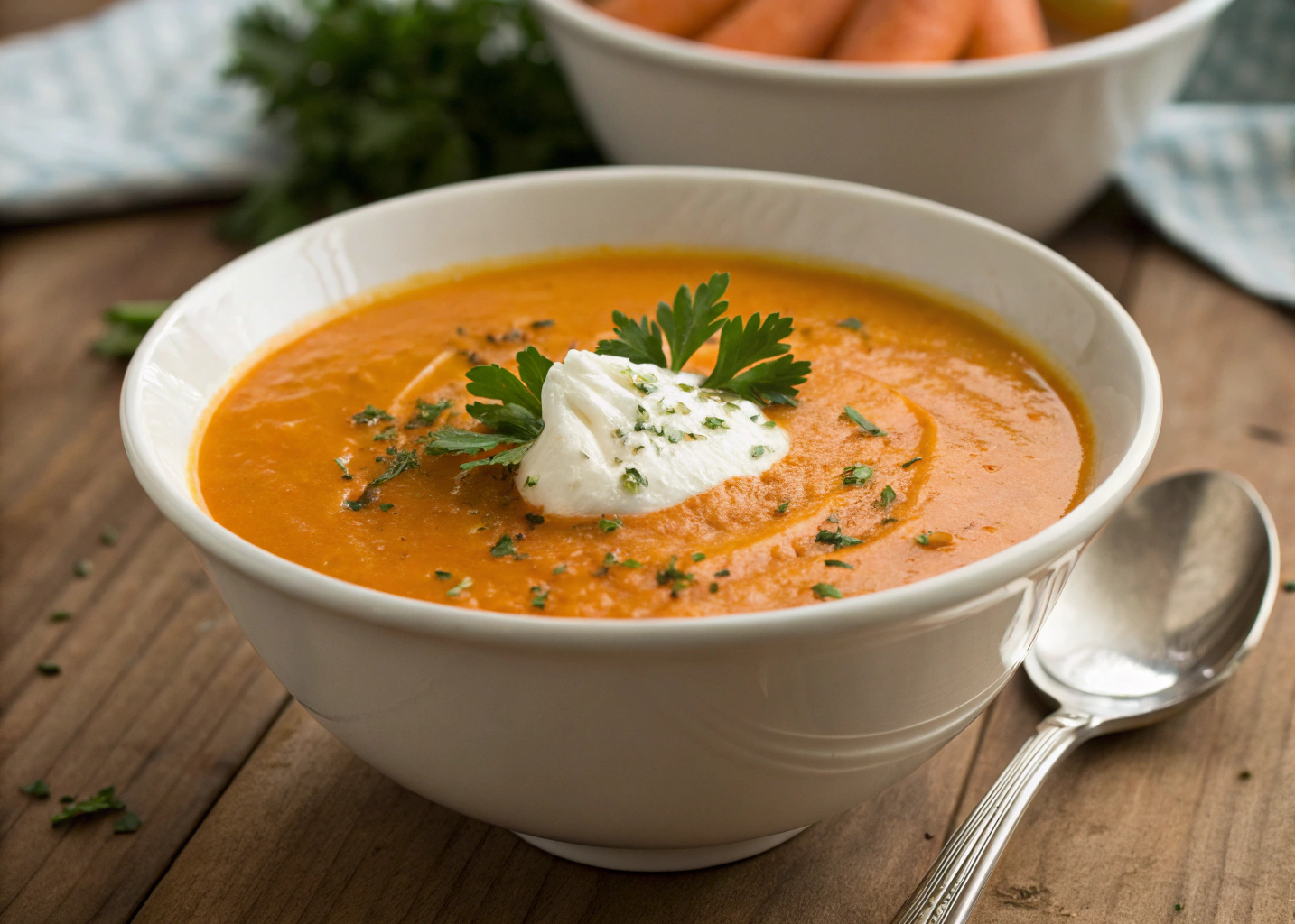 Creamy and Nourishing Carrot Soup – A Cozy and Healthy Meal