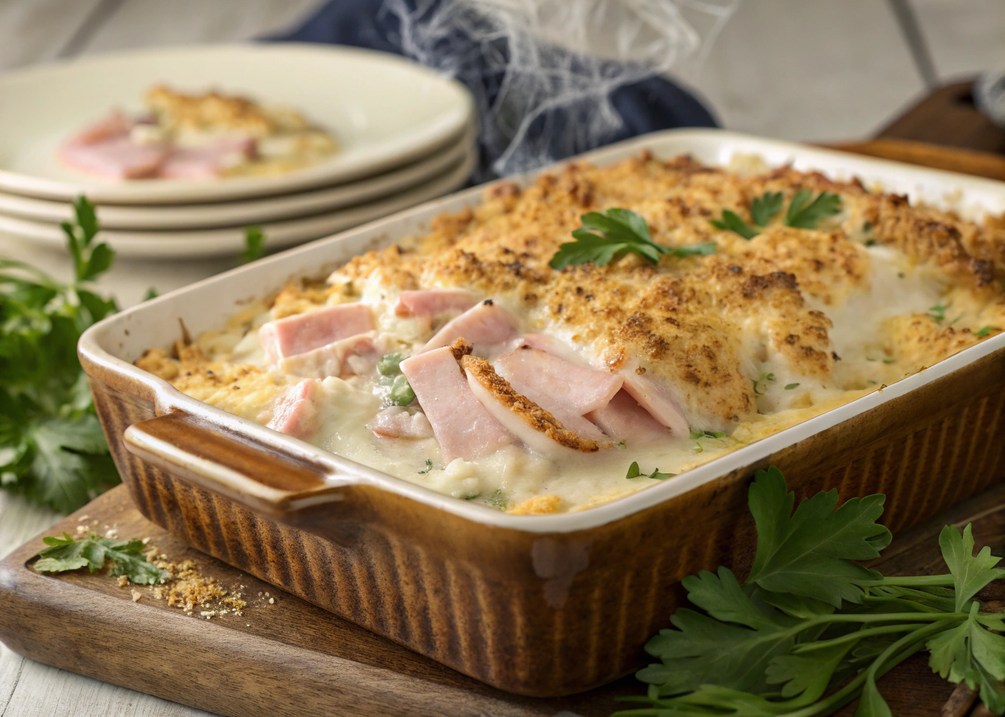 Creamy Chicken Cordon Bleu Casserole: All the Flavor, None of the Fuss