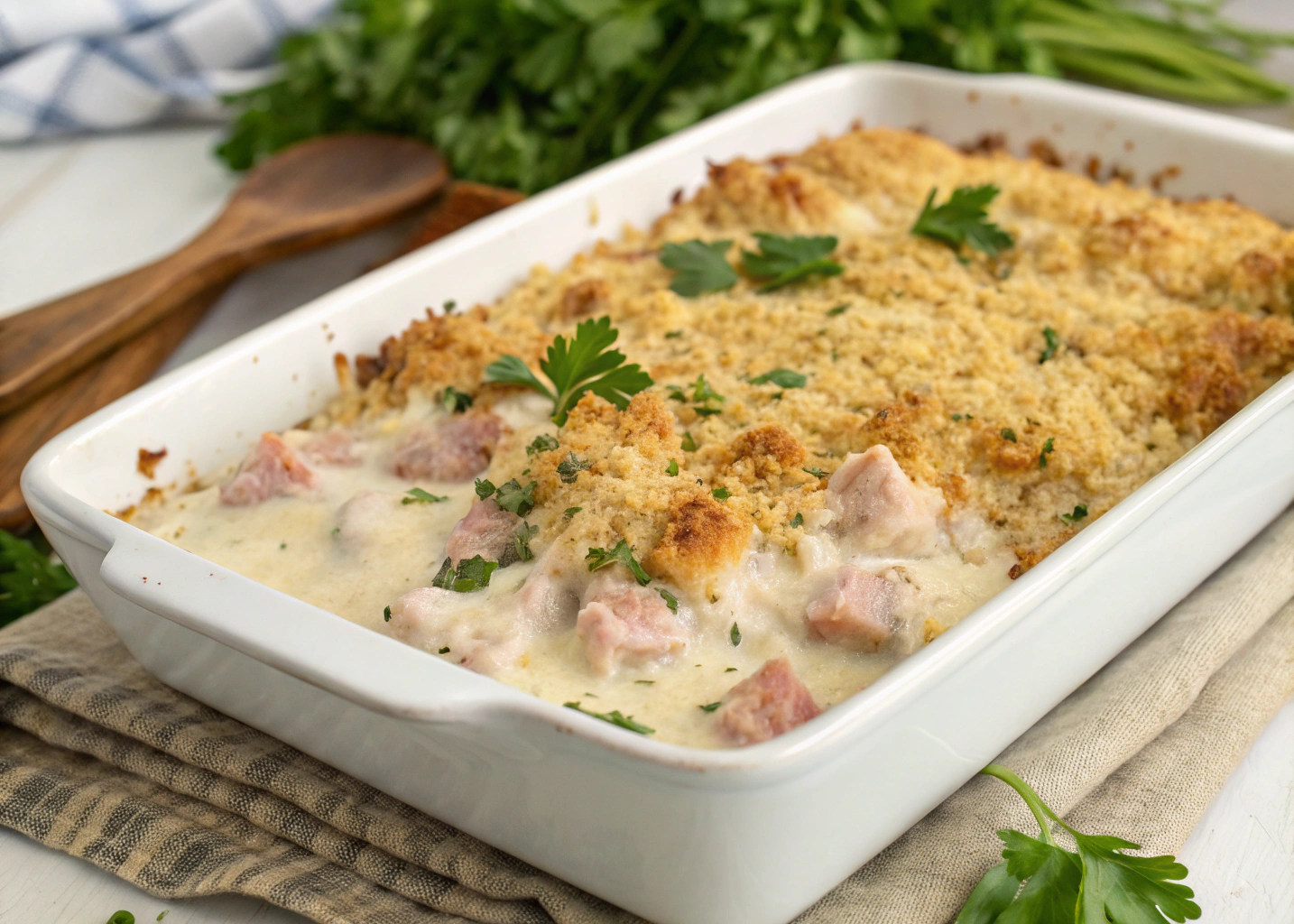 Creamy Chicken Cordon Bleu Casserole: All the Flavor, None of the Fuss