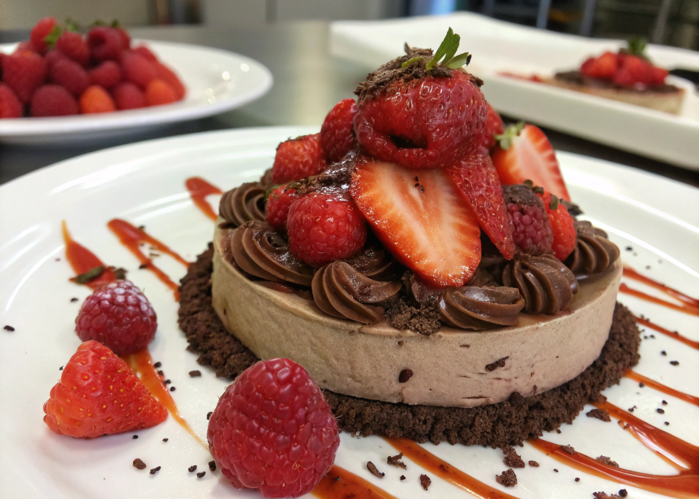 Creamy, Chocolatey, and Topped with Strawberries—What’s Not to Love?