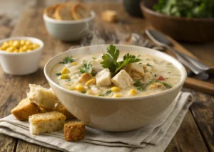 Creamy White Chicken Chili Corn Chowder: The Best of Two Comfort Classics