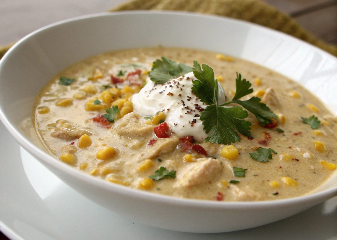 Creamy White Chicken Chili Corn Chowder: The Best of Two Comfort Classics