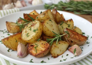 Crispy Roasted Potatoes with Garlic and Herbs: A Flavorful Side Dish